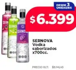 Supermayorista Vital Sernova vodka saborizados oferta