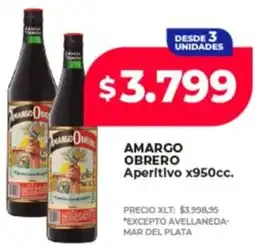Supermayorista Vital Amargo obrero aperitivo oferta
