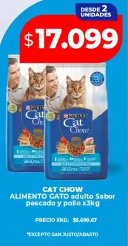Supermayorista Vital Cat chow alimento gato adulto sabor pescado y pollo oferta