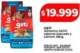 Supermayorista Vital Gati allmento gato sabores pescado y salmon oferta