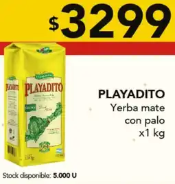 Nini Mayorista Playadito yerba mate con palo oferta