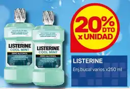 Nini Mayorista Listerine enj.bucal varios oferta