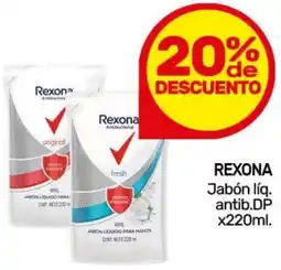 Nini Mayorista Rexona jabón líq. antib.dp oferta