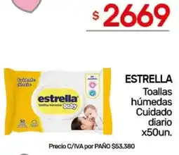 Nini Mayorista Estrella toallas húmedas cuidado diario oferta