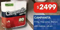 Nini Mayorista Campanita p.hig. hoja simp. blanco oferta