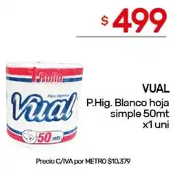 Nini Mayorista Vual p.hig. blanco hoja simple oferta