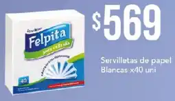 Nini Mayorista Felpita servilletas de papel blancas oferta