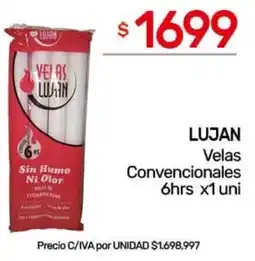 Nini Mayorista Lujan velas convencionales oferta