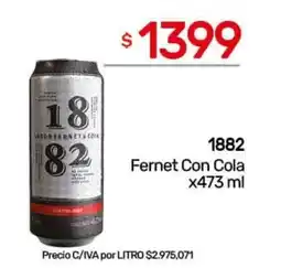 Nini Mayorista 1882 Fernet con Cola oferta