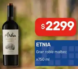 Nini Mayorista Etnia gran roble malbec oferta