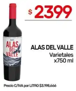 Nini Mayorista Alas del valle varietales oferta