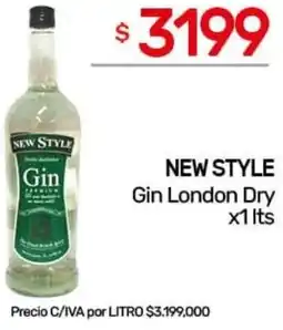 Nini Mayorista New style gin london dry oferta