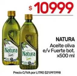 Nini Mayorista Natura aceite oliva e/v fuerte bot. oferta