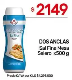 Nini Mayorista Dos anclas sal fina mesa salero oferta