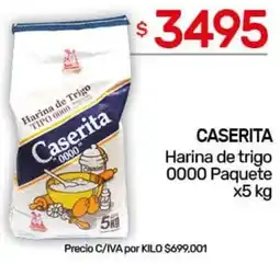 Nini Mayorista Caserita harina de trigo 0000 paquete oferta