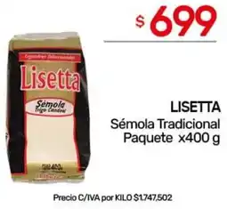 Nini Mayorista Lisetta sémola tradicional paquete oferta