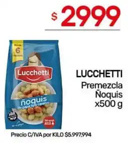 Nini Mayorista Lucchetti premezcla ñoquis oferta