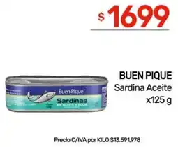 Nini Mayorista Buen pique sardina aceite oferta