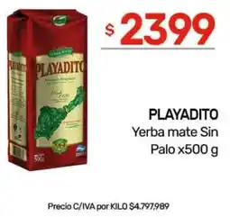 Nini Mayorista Playadito yerba mate sin palo oferta