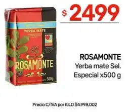 Nini Mayorista Rosamonte yerba mate sel. especial oferta