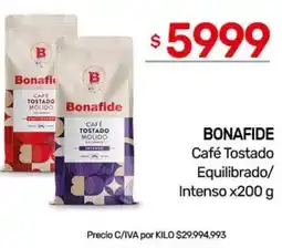Nini Mayorista Bonafide café tostado equilibrado/ intenso oferta