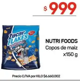 Nini Mayorista Nutri foods copos de maiz oferta