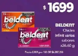 Nini Mayorista Beldent chicles beldent infinit varios sabores oferta