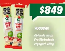 Nini Mayorista Yogubar oblea de arroz frutilla bañada c/yogurt oferta