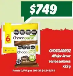 Nini Mayorista Chocoarroz alfajor arroz varios sabores oferta
