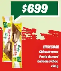 Nini Mayorista Chocobar oblea de arroz pasta de mani bañada c/choc oferta