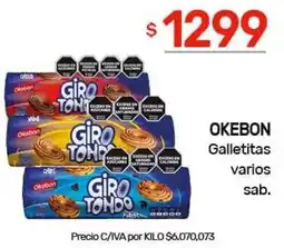 Nini Mayorista Okebon galletitas varios sab. oferta
