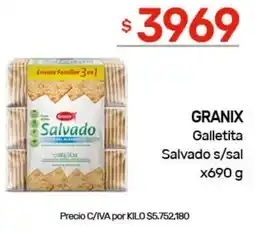 Nini Mayorista Granix galletita salvado s/sal oferta