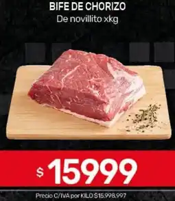 Nini Mayorista Bife de chorizo de novillito oferta