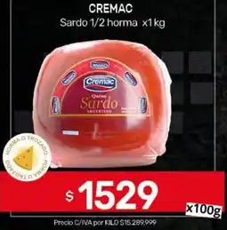 Nini Mayorista Cremac sardo oferta