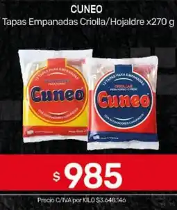 Nini Mayorista Cuneo tapas empanadas criolla/hojaldre oferta