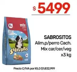 Nini Mayorista Sabrositos alim.p/perro cach. mix car/cer/veg oferta