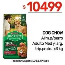 Nini Mayorista Dog chow alim.p/perro adulto med y larg. trip.prote. oferta
