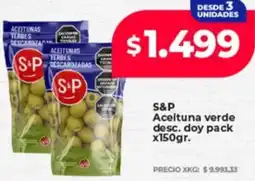 Supermayorista Vital S&P aceituna verde desc. doy pack oferta