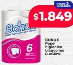 Supermayorista Vital Bonux papel higlenico blanco h/s oferta