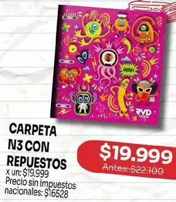 Makro Carpeta n3 con repuestos oferta