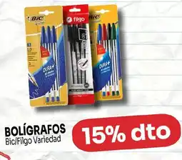 Makro Bolígrafos bic/filgo variedad oferta