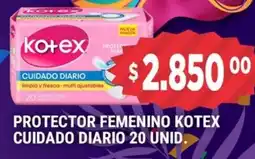 Supermercados Mayor Kotex protector femenino cuidado diario oferta