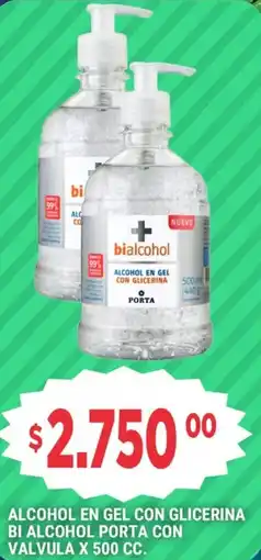 Supermercados Mayor Bialcohol alcohol en gel con glicerina porta con valvula oferta