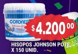 Supermercados Mayor Hisopos johnson pote oferta