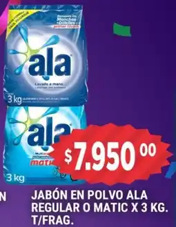Supermercados Mayor Jabón en polvo ala regular o matic t/frag. oferta