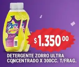 Supermercados Mayor Zorro detergente ultra concentrado t/frag. oferta