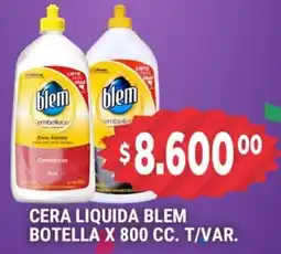 Supermercados Mayor Blem cera liquida botella t/var. oferta