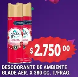 Supermercados Mayor Glade desodorante de ambiente aer. DESODORANTE DE AMBIENTE GLADE AER. X 380 CC. T/FRAG.frag oferta