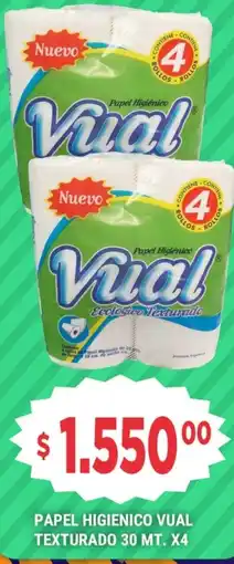 Supermercados Mayor Vual papel higienico texturado oferta