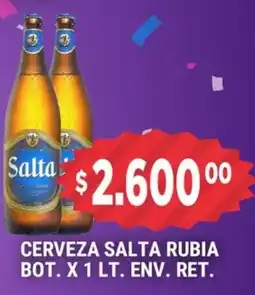 Supermercados Mayor Salta cerveza rubia bot. env. ret. oferta